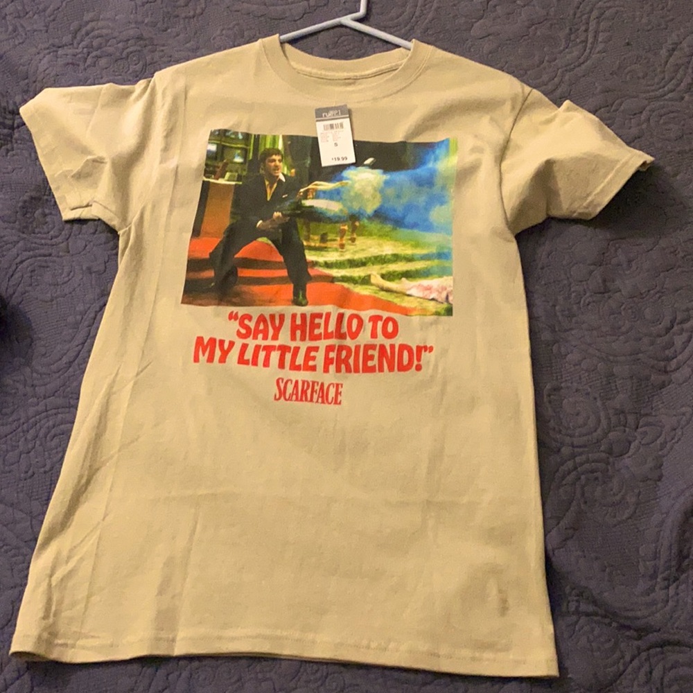 Cream Graphic Tee, Never Used